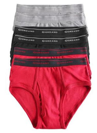 佐丹奴男装纯色三角内裤6条装（贴身衣物，不设退换）01174114 商品图5