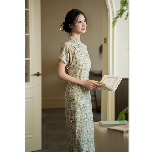 GX新中式全开襟民国风中式少女旗袍2025夏季新款日常可穿老上海旗袍 商品图2