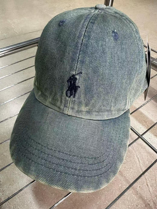 原单正品拉夫劳伦牛仔帽，你们都拥有了吗，速度来章若楠同款牛仔棒球帽子水洗做旧软顶鸭舌帽百搭显脸小，情侣款男女都好带。头围可调。
亏本清货特价 商品图8