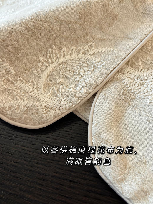 设计师高品刺绣重工国风天然亚麻马甲纯棉麻外套 商品图12