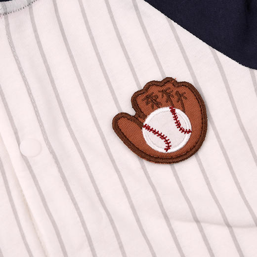 棉果果夏季商场专柜同款男童哈衣爬服时尚运动连体衣M212722225335 商品图4