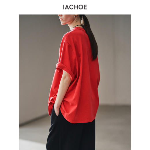 棉仓3631501008-IACHOE四色长版T恤 商品图3