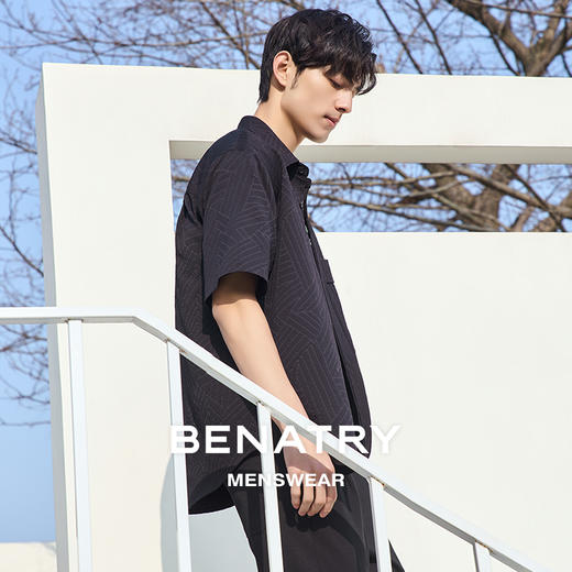 贝纳川翻领外穿式短袖衬衣ECT112003 商品图3