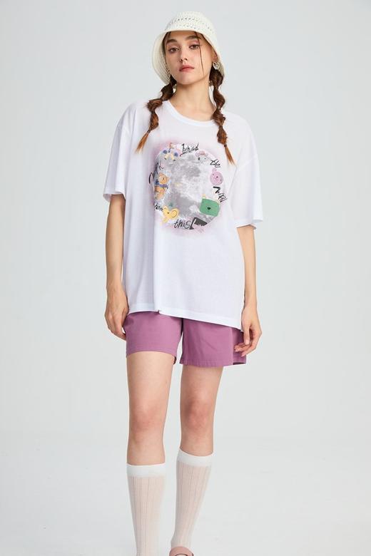 水淼2025夏新款超显瘦时尚洋气显瘦百搭纯棉弹力中裤0486 商品图7