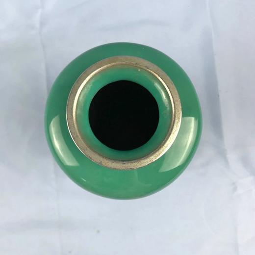 日本七宝烧青铜镶口青磁大花瓶 商品图2