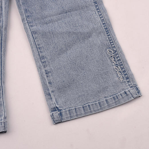 棉果果夏季商场专柜同款女童九分微喇牛仔裤M222208225307 商品图3
