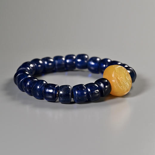 萨珊波斯印章珠+宝蓝琉璃珠手串 商品图2