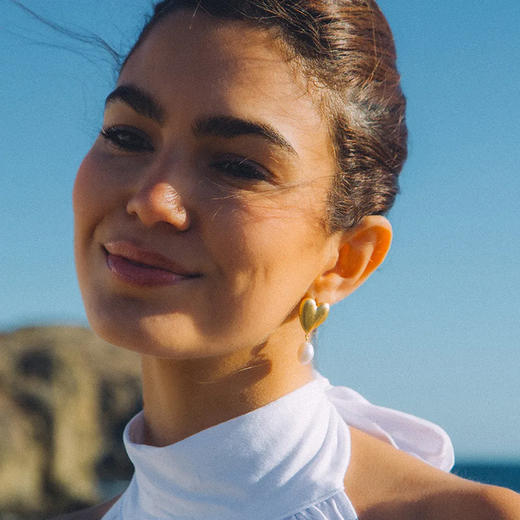 北京仓｜Agapee-Angel-爱心 珍珠 耳环［法国设计师］ 商品图2