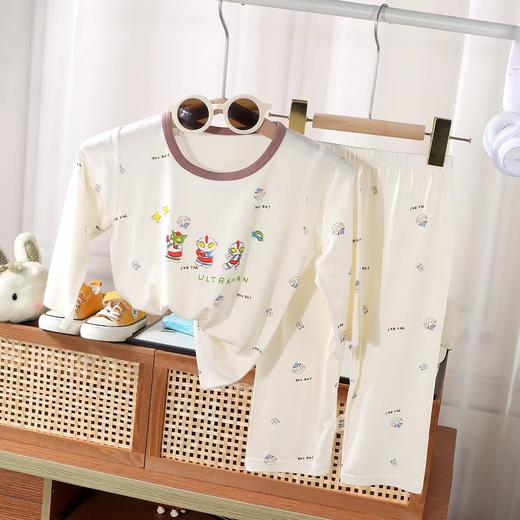 【25.9元/套起】儿童家居服春夏韩版儿童七分袖莫代尔睡衣套装薄款天丝儿童空调服 商品图4
