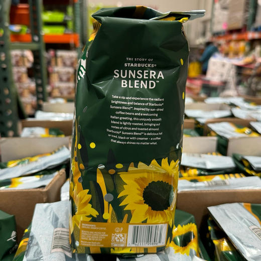 最新款星巴克咖啡粉来了📣浅度烘焙款，Starbucks星巴克绿色阳光包装咖啡粉📣美国直邮299元 100% Arabica，柑橘和烤杏仁风味 商品图4