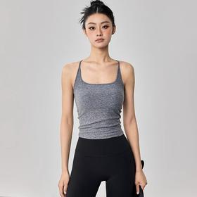 【3~5天发货】跃牌【美度空间】系列 NUF运动内衣女带胸垫工字背心紧身显瘦健身透气上衣WX52007