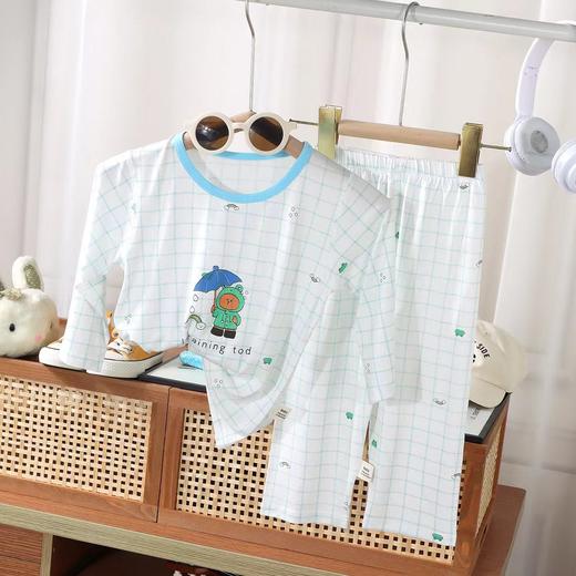【25.9元/套起】儿童家居服春夏韩版儿童七分袖莫代尔睡衣套装薄款天丝儿童空调服 商品图2