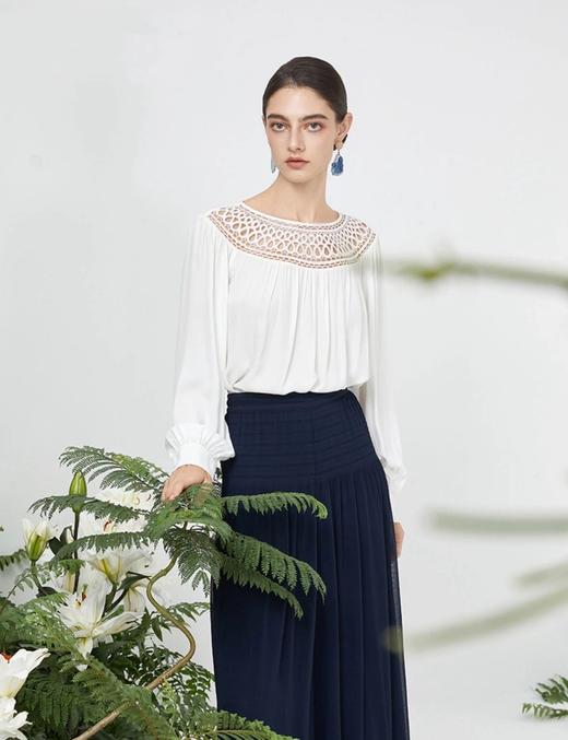 LPIUTY品牌直发！镂空桑蚕丝衬衫 C1225018 商品图1