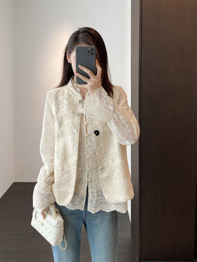 设计师高品刺绣重工国风天然亚麻马甲纯棉麻外套