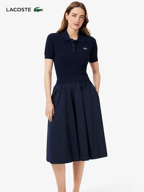 【9.5折】5楼LACOSTE法国鳄鱼 女款连衣裙EF9481-10吊牌价1990活动价1890