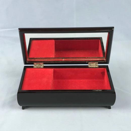 日本郁弥Fujii黑漆双飞鹤八音盒 原盒保留 商品图1