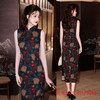 GX提花缎长款无袖年轻女士旗袍2025夏季新款国风新中式日常可穿旗袍 商品缩略图1