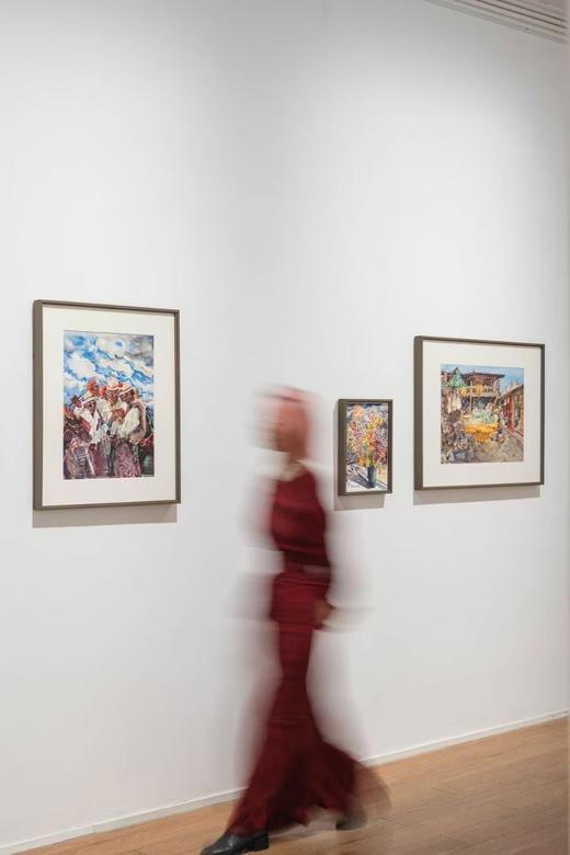 艺术家龚玉展览作品 “白塔” 装饰画 客厅书房 醍醐《高顶澄烟霞》上海个展 商品图7