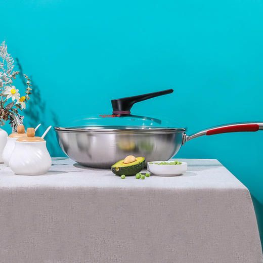 康巴赫 316三层钢炒锅套装32cm CHC32A3 商品图4