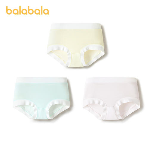 巴拉巴拉女童内裤三角儿童短裤不夹PP抗菌裆三条装 商品图4