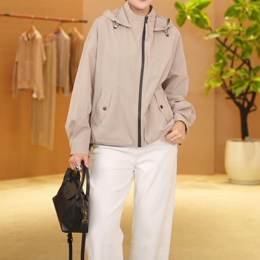 洛诗琳13849春季新款轻户外运动感连帽休闲外套女392 商品图2