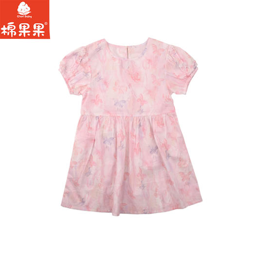 棉果果夏季商场专柜同款女童泡泡袖连衣裙M222701225325 商品图1