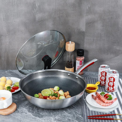 康巴赫 316三层钢炒锅套装32cm CHC32A3 商品图1