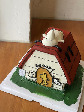 史努比的小屋小房子蛋糕