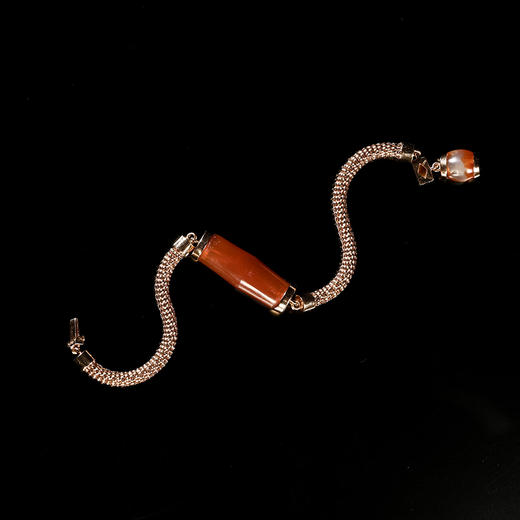 西玛竹节管+玫瑰金手链 商品图0