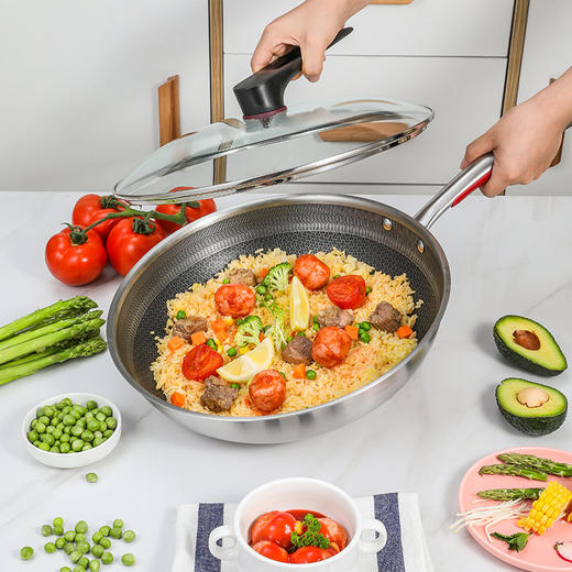 康巴赫 316三层钢炒锅套装32cm CHC32A3 商品图0