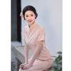 GX新中式粉色提花旗袍女2025年春夏优雅气质新款礼服日常可穿旗袍裙 商品缩略图3
