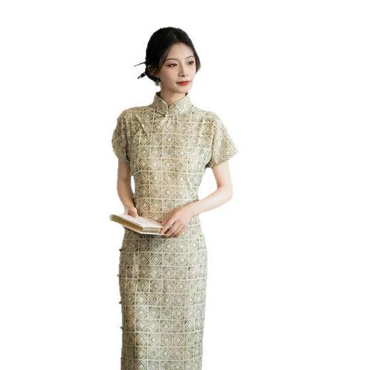 GX新中式全开襟民国风中式少女旗袍2025夏季新款日常可穿老上海旗袍 商品图4