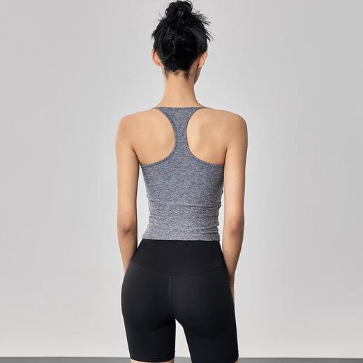 【3~5天发货】跃牌【美度空间】系列 NUF运动内衣女带胸垫工字背心紧身显瘦健身透气上衣WX52007 商品图4