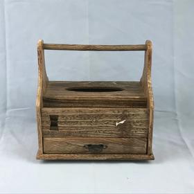 日本木质手提旋转收纳盒