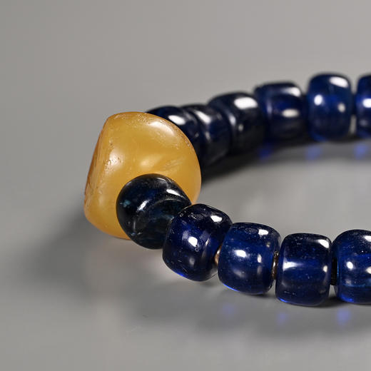 萨珊波斯印章珠+宝蓝琉璃珠手串 商品图3