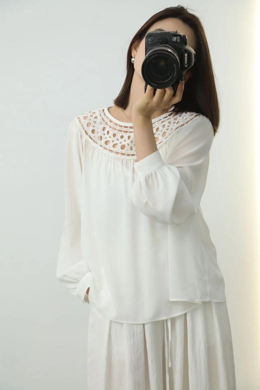 LPIUTY品牌直发！镂空桑蚕丝衬衫 C1225018 商品图7