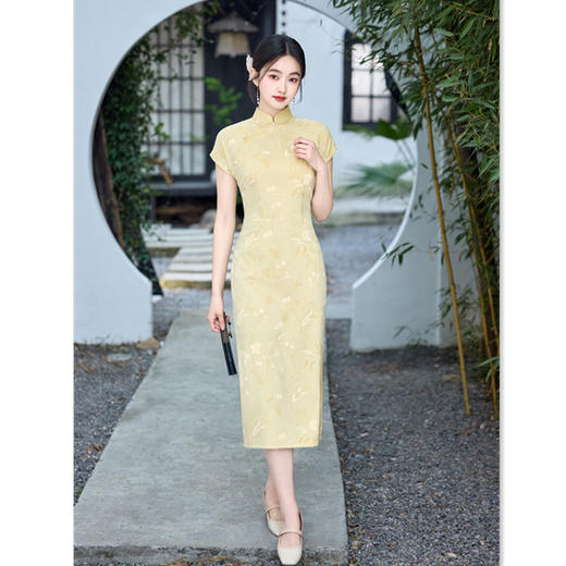 GX夏季新中式连袖旗袍2025年轻改良旗袍女气质中国风小个子少女旗袍 商品图0