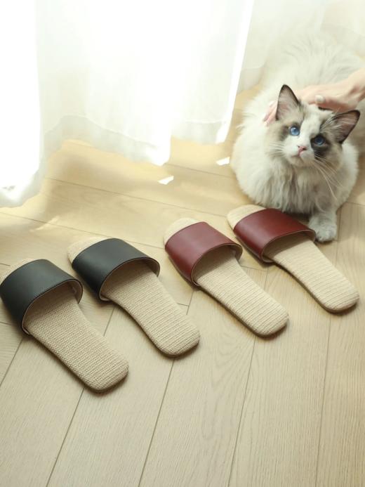 LPIUTY品牌直发！羊皮亚麻拖鞋 B032048 商品图5