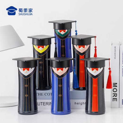 【实付满199送钥匙扣】【毕业服保温杯】室内日用保温水杯毕业送礼创意喝水杯子
 商品图5