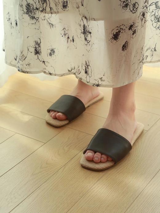 LPIUTY品牌直发！羊皮亚麻拖鞋 B032048 商品图3