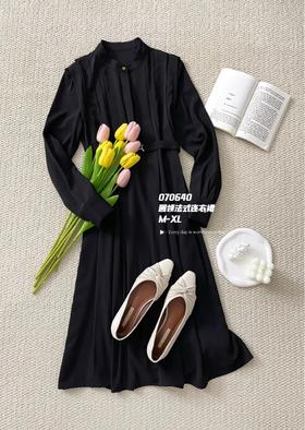 33BAR070640#圆领法式连衣裙