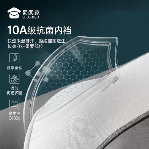 【实付满399送保温杯】【10A抑菌枸杞竹纤维内裤】干爽无痕男士四角裤衩垂顺轻薄平角短裤ST501 商品图1