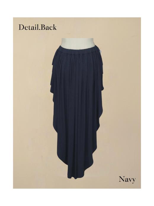 蕾丝燕尾半裙 深蓝/燕麦 商品图1