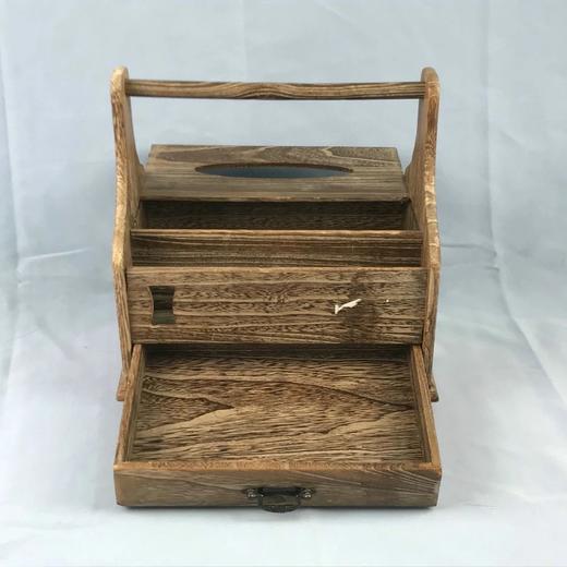 日本木质手提旋转收纳盒 商品图1