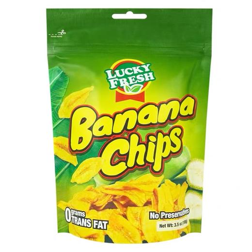 【1件起全国包邮】菲律宾进口LUCKYFRESH纳菲琪香蕉片香蕉干（100g*1袋） 商品图4