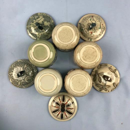 日本爱陶AITO四季之器五色五花茶盖碗 5套装含木质茶托 原盒保留 商品图2