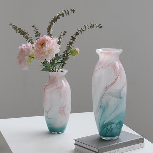 现代简约水墨画手工花瓶艺术摆件玄关餐桌装饰客厅插花花器样板间 商品图0