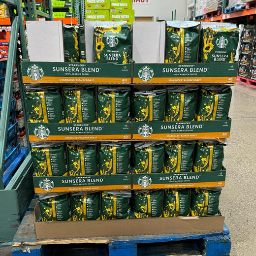 最新款星巴克咖啡粉来了📣浅度烘焙款，Starbucks星巴克绿色阳光包装咖啡粉📣美国直邮299元 100% Arabica，柑橘和烤杏仁风味 商品图1