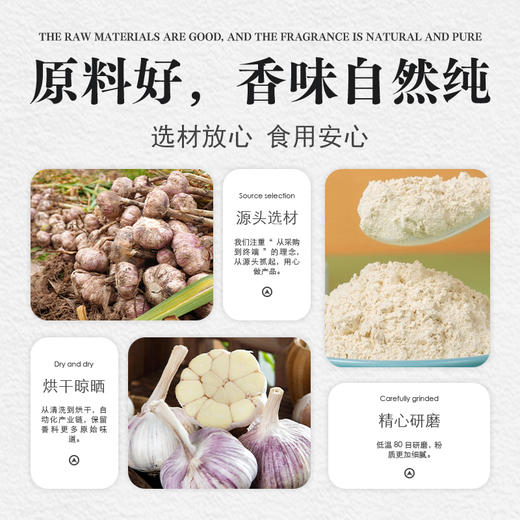 【味之源】大蒜粉548g/瓶 商品图1