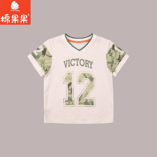 棉果果夏季商场专柜同款男童短袖T恤M212140225337 商品图1